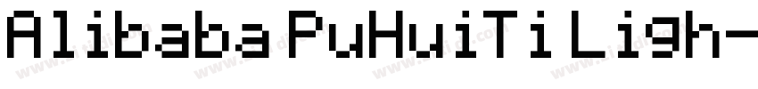 Alibaba PuHuiTi Ligh字体转换